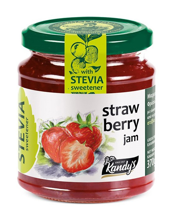 Kandylas džem jahodový se stévií 370g