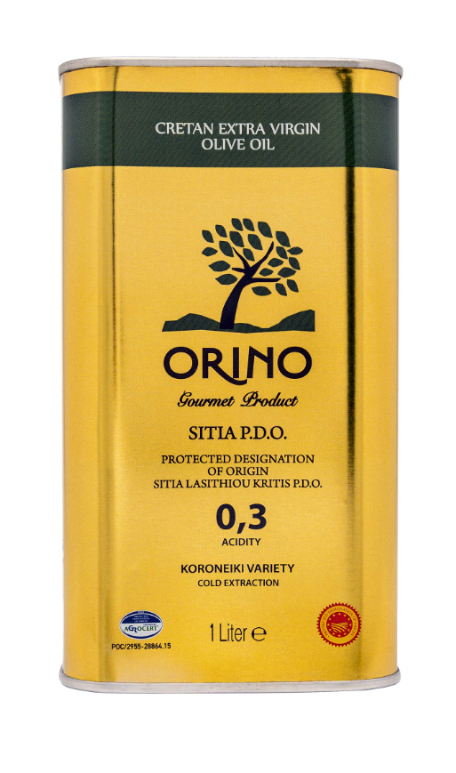 Orino Sithia Orino Sitia P.D.O. Kréta Extra panenský olivový olej 0,3% 1l – plech