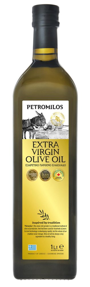 Petromilos Zakynthos Extra panenský olivový olej 0,3% 1l – sklo
