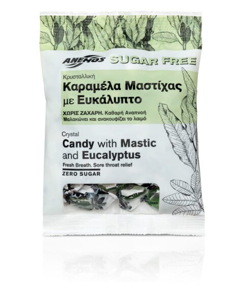 Anemos Chios bonbony bez cukru s mastichou a eukalyptem 70g