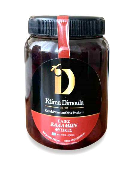 Ktima Dimoula černé olivy Kalamata s peckou 300g