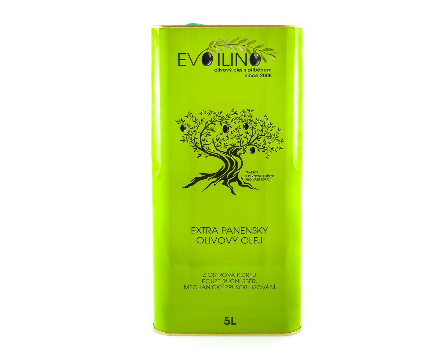 Evoilino Korfu Extra panenský olivový olej 0,4% 5l – plech (POŠKOZENÝ OBAL!)