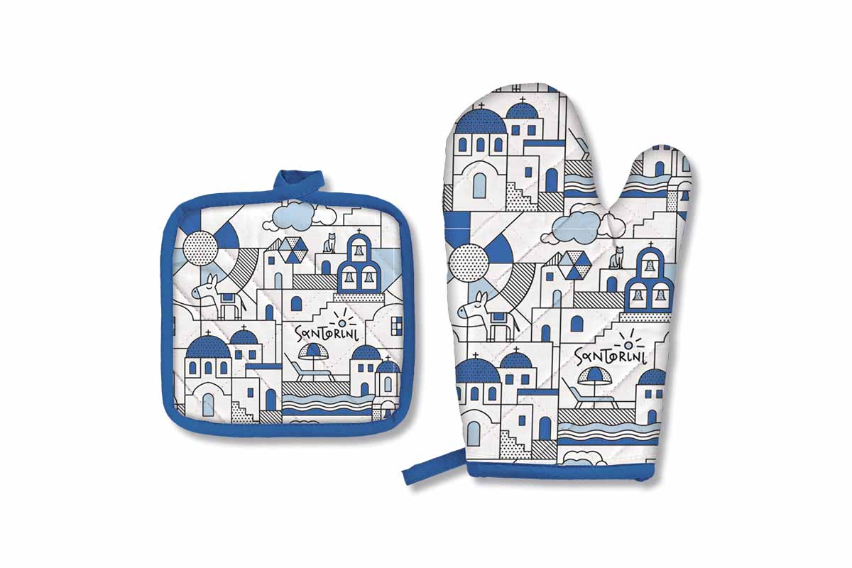 ATP - kuchyňské chňapky Santorini