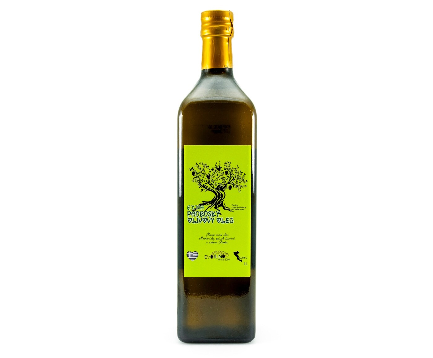 Evoilino Korfu Extra panenský olivový olej 0,4% 1l - sklo