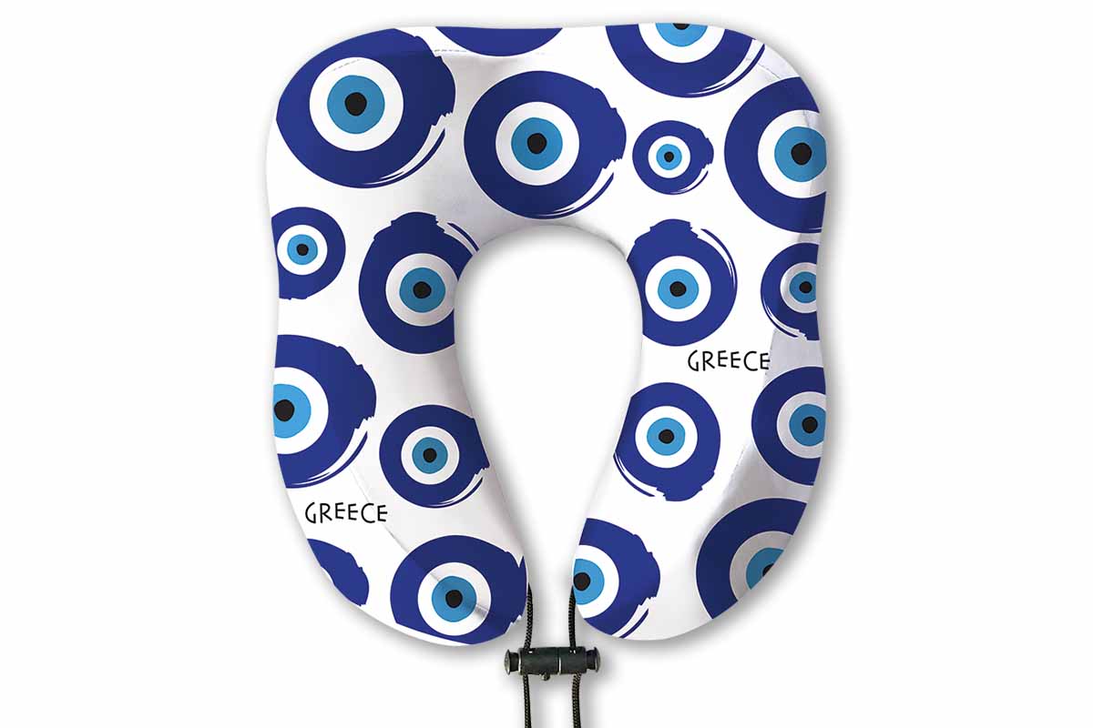 ATP – Cestovní polštář Evil Eye, bílý