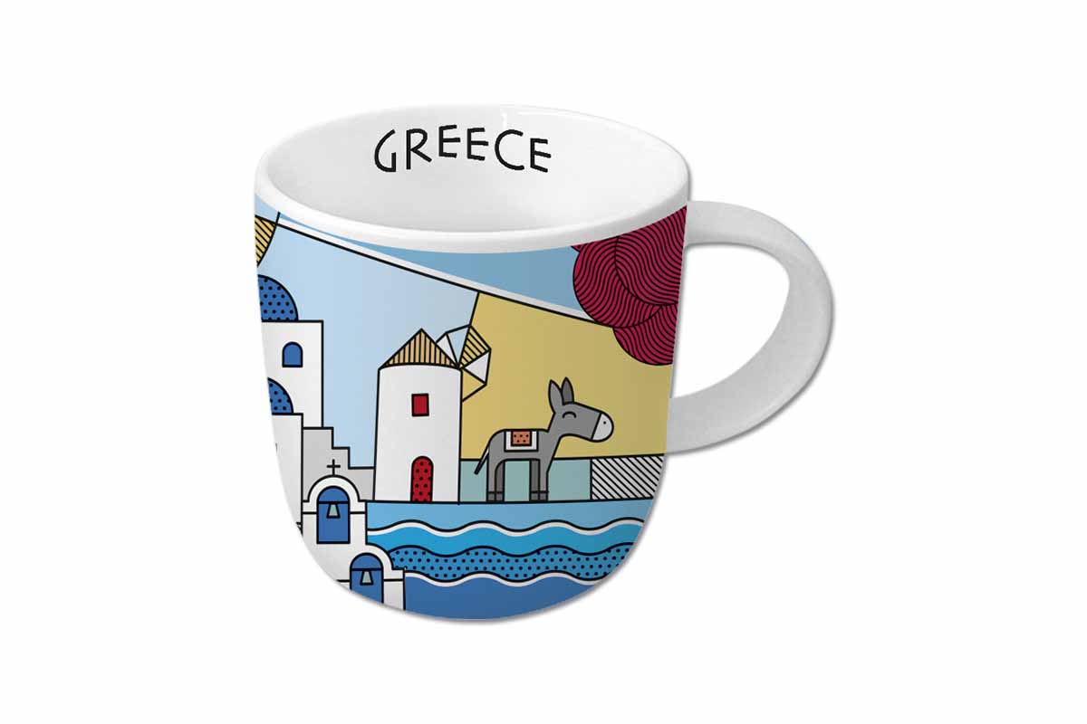 ATP – hrnek Oslík (Line Collage) 330 ml