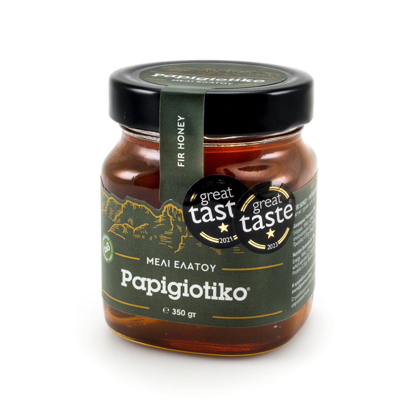 PAPIGIOTIKO BIO Jedlový med z Dodoni (Epirus) 350g