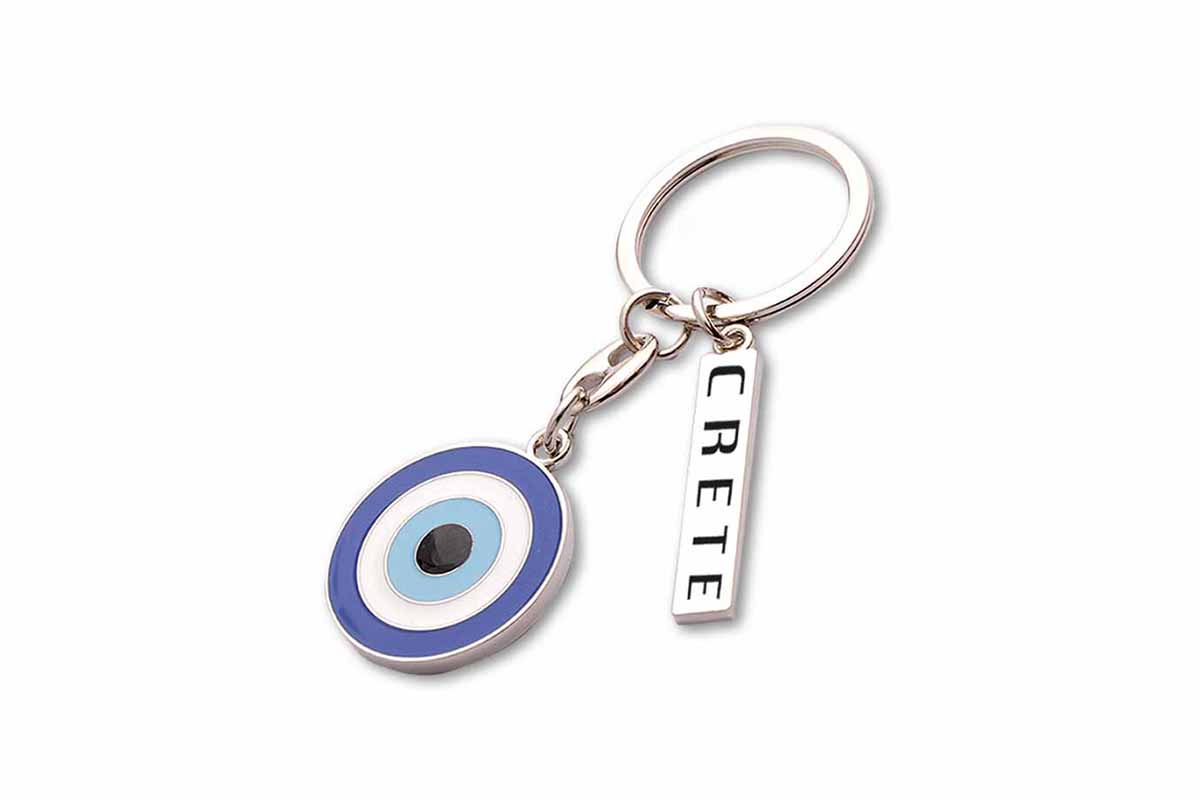 ATP – kovový přívěsek na klíče Kréta „Evil Eye“