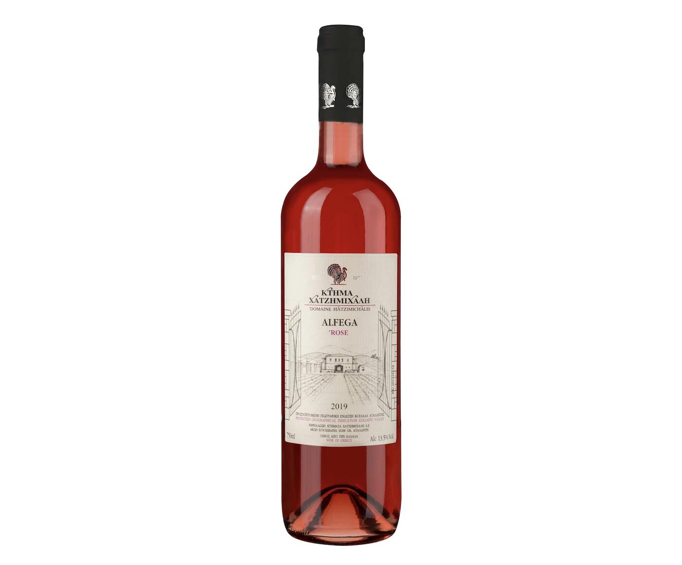Domaine Hatzimichalis Hadzimichalis růžové víno Alfega Rose suché 2023 13% 750ml
