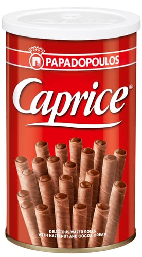 Papadopoulou Caprice plněné trubičky Classic 250g