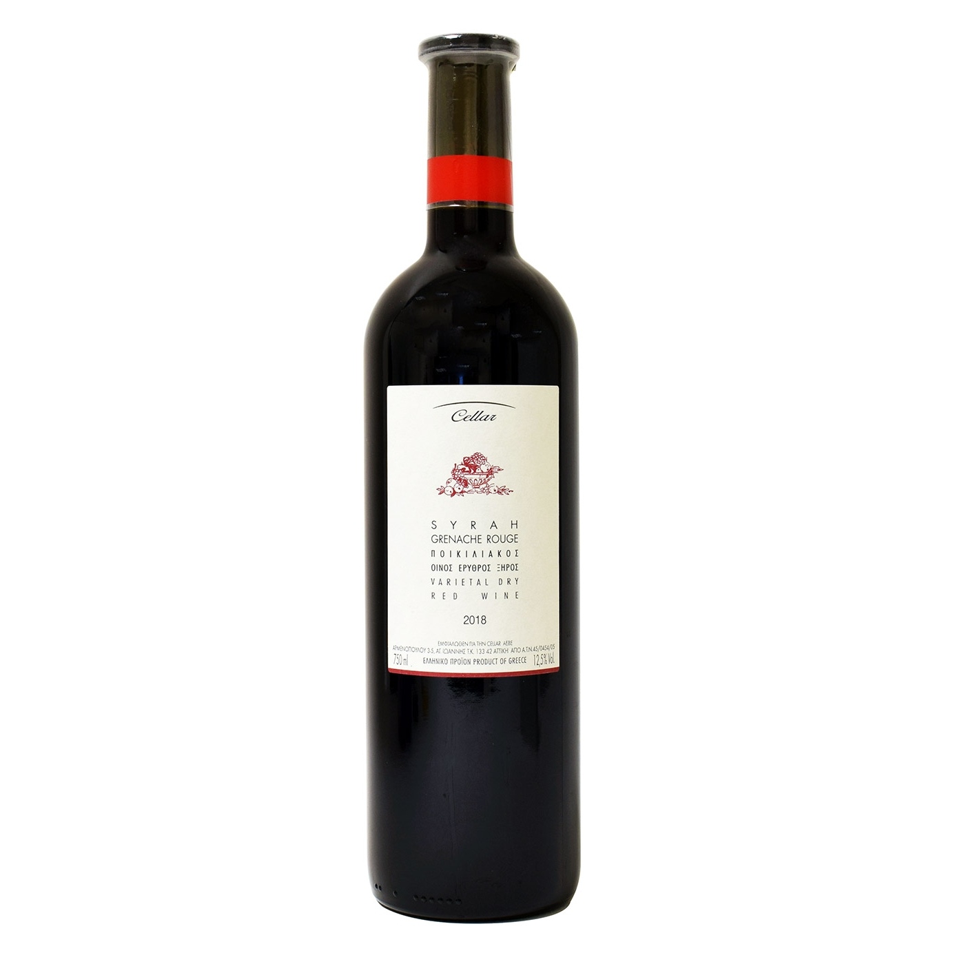 Cellar Syrah Grenache Rouge červené suché víno 2021 12,5% 750ml