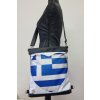 Crossbody kabelko-batoh grécke srdce - čierny