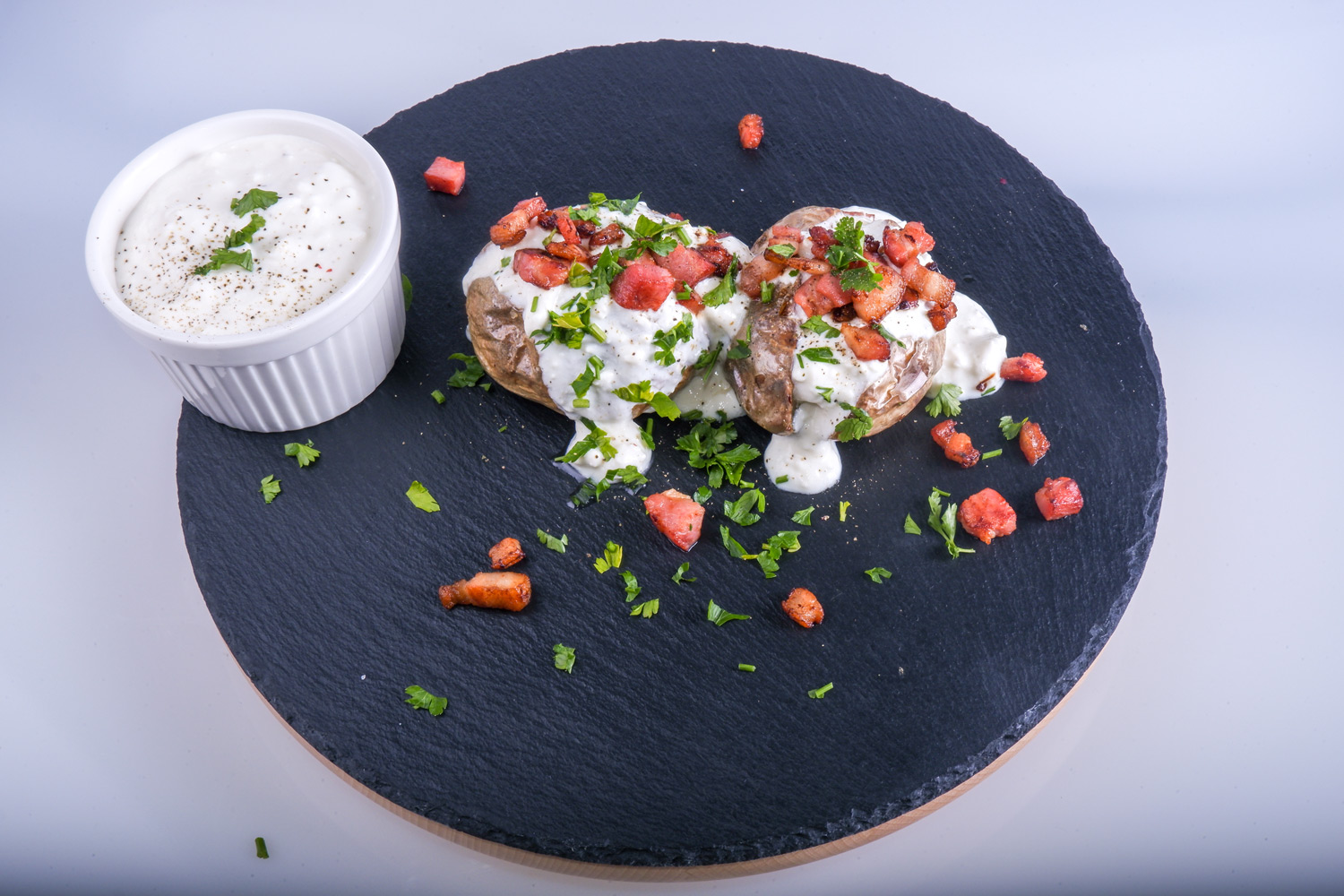 Pečené brambory s brynzou