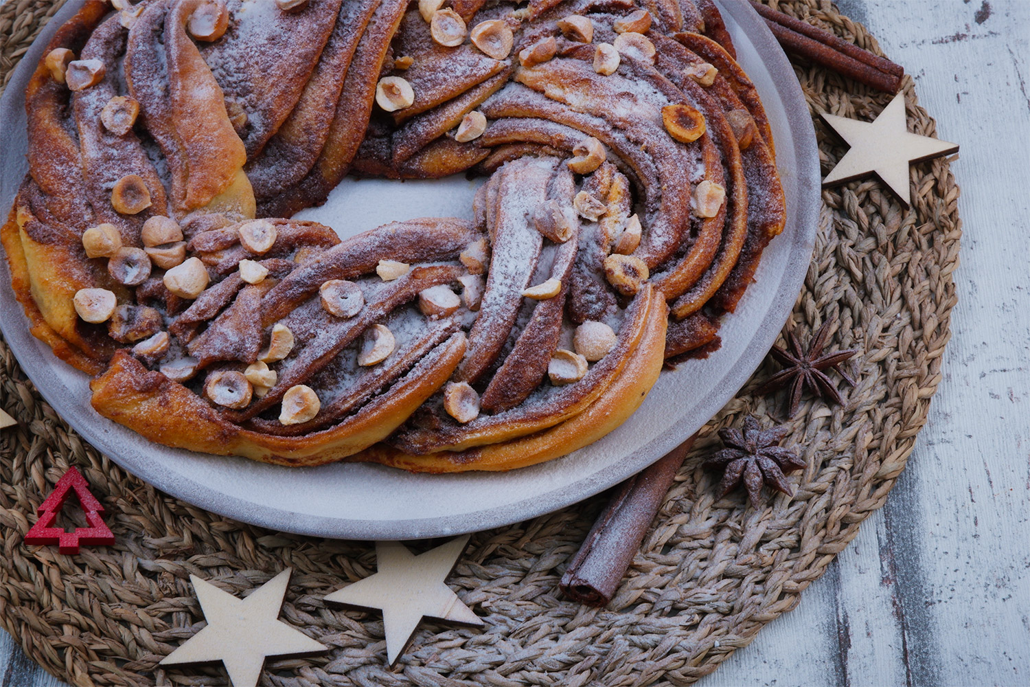 Kringel s lískovými ořechy