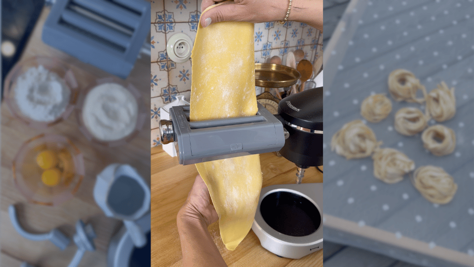 Domácí tagliatelle připravené v Remosce