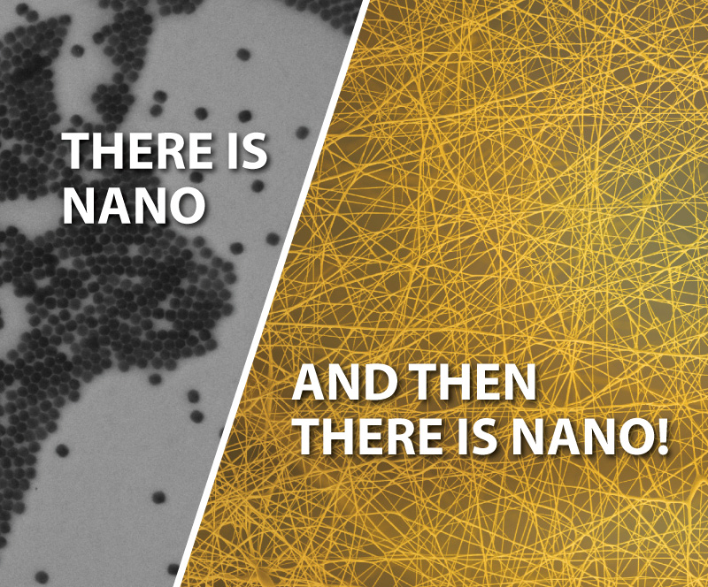 What is the difference between nanofiber and nanoparticles?