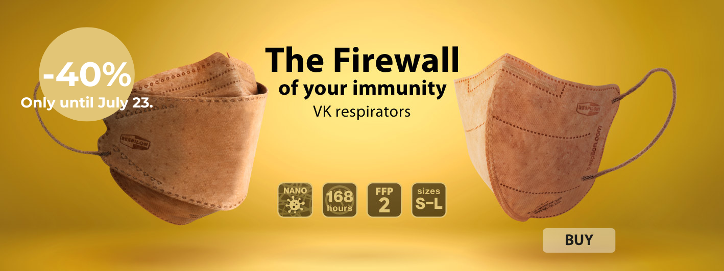 VK FFP2 nanofiber respirators with copper| RESPILON