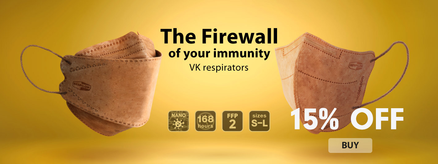 VK FFP2 nanofiber respirators with copper| RESPILON