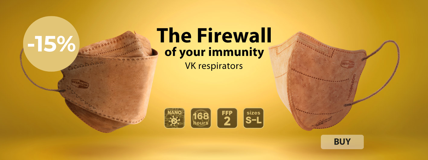 VK FFP2 nanofiber respirators with copper| RESPILON