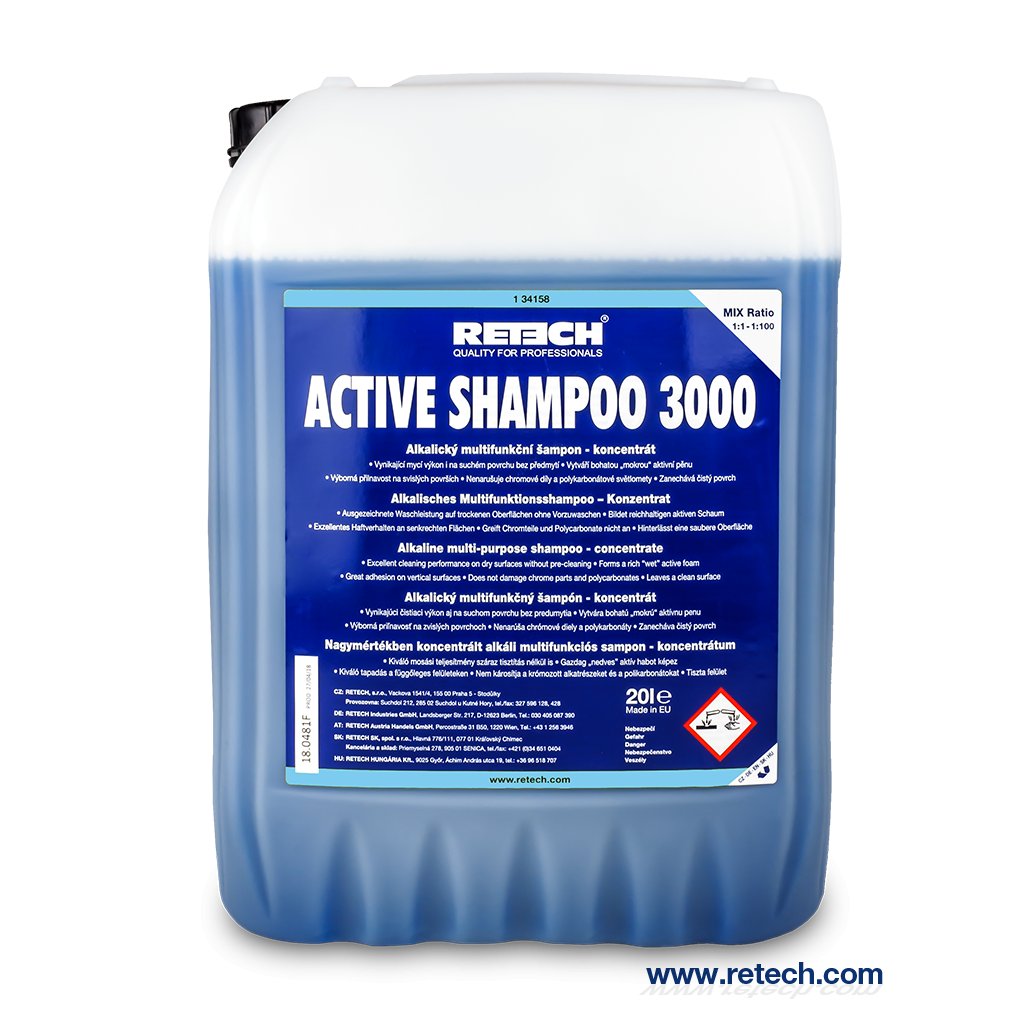 Active Shampoo 3000 (Produkt Active Shampoo 3000 - 20 L, Objem / Obsah 20 l, Balení Kanystr)