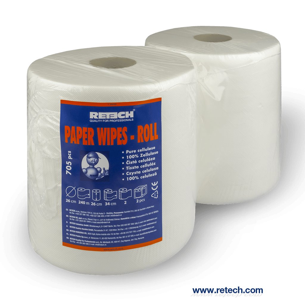 Paper Wipes - Roll (Produkt Paper Wipes - Roll, Objem / Obsah 2x | 705, Balení Role)