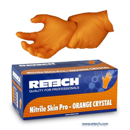 Nitrile Skin Pro - Orange Crystal (Produkt Nitrile Skin Pro - Orange Crystal - L, Objem / Obsah 100, Balení Kartonový box)