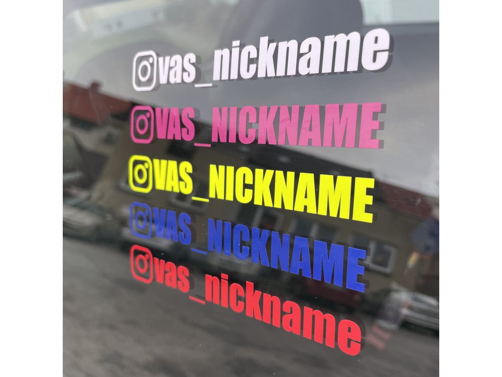 Samolepka Instagram basic logo