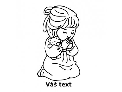 modlící se dítě