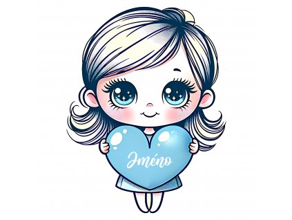 Dětské samolepky na zeď - Holčička 3