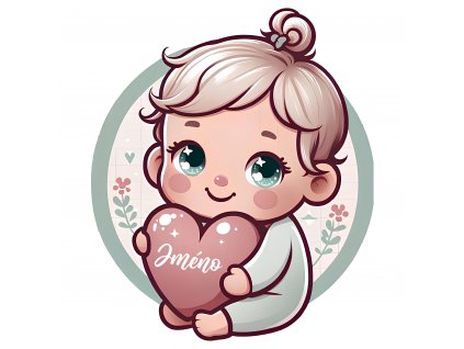 Dětské samolepky na zeď - Děťátko 1