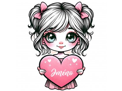 Dětské samolepky na zeď - Holčička 2