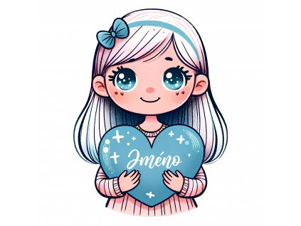 Dětské samolepky na zeď - Holčička 1