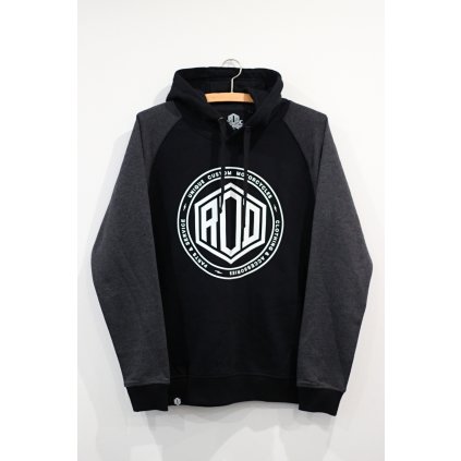 Raglan hoodie STAMP černá