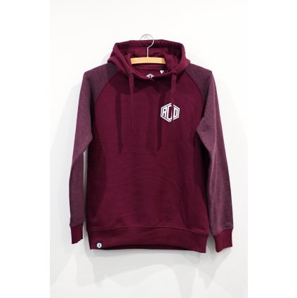 Raglan hoodie STAMP burgundy