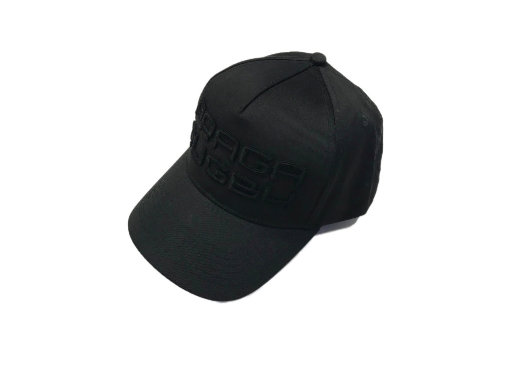 Kšiltovka plná černá 3D nápis