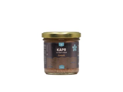 kapr s česnekem