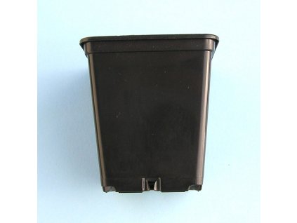 Black square pot 11x11x12 cm