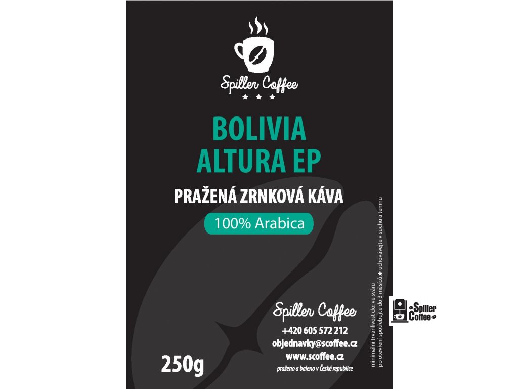 štítek káva Bolivia Altura EP 250g NEW 2021 page 001