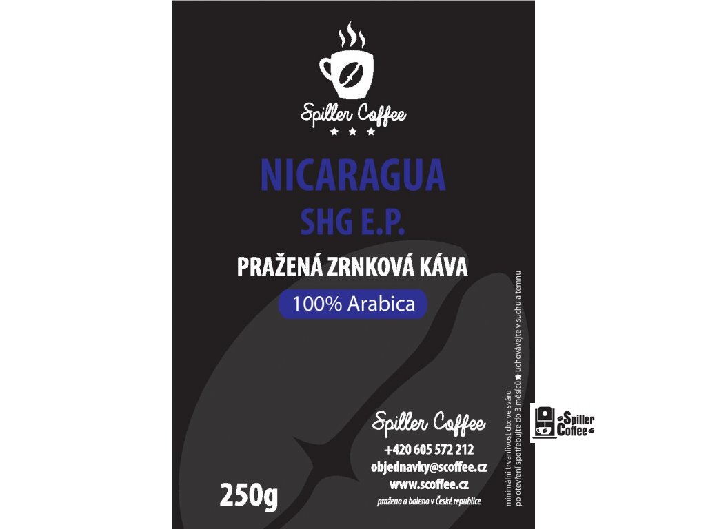 štítek káva NICARAGUA EP 250g NEW 2021 page 001