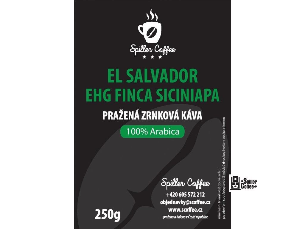 štítek káva El Salvador EP 250g NEW 2021 page 001