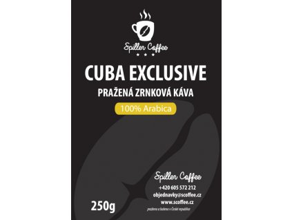 stitek kava CUBA EXCLUSIVE 250g black FINAL OBRYSY oprava 1