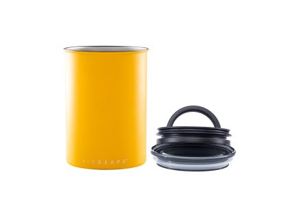 Airscape Matte coffee canister MatteYellow AS2507 02 web