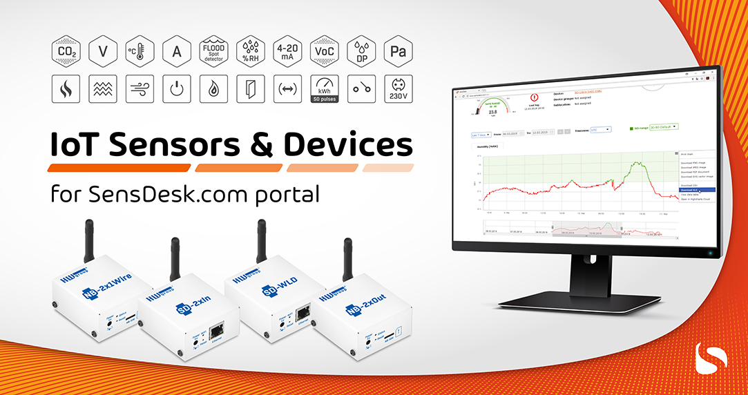 SensDesk Monitoring portal for your IoT projects