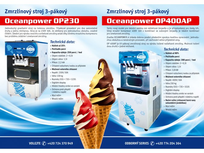 Zmrzlinový stroj OCEANPOWER OP400AP