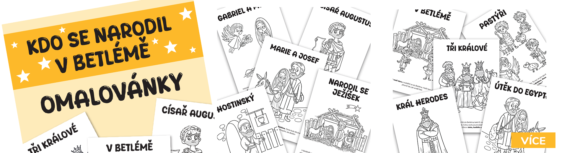 Omalovánky - Betlem