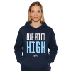 Tmavomodrá mikina "WE AIM HIGH"