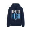 Tmavomodrá mikina "WE AIM HIGH"