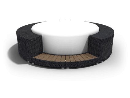 Softub Whirlpool Poseidon Polyrattan graphite min