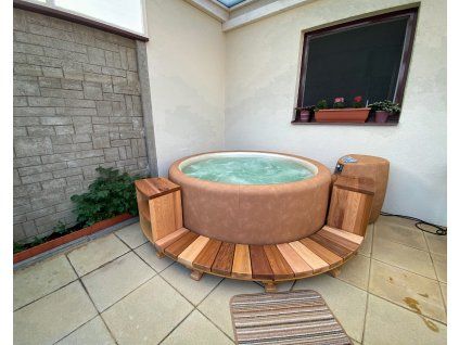 VÍŘIVKA SOFTUB RESORT 300 Camel  + Cedrový stepper