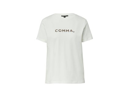 T-shirt Comma bílá (Barva bílá, Velikost 32)
